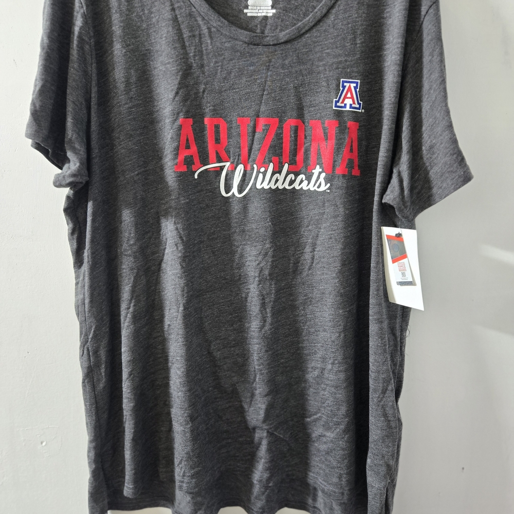 Arizona Wildcats Arizona University Women's College Shirt 2xl Charcoal Heather